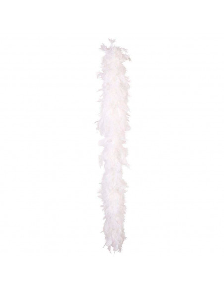 Boa de plumas de color blanco para jóvenes y adultos, complemento para carnaval, halloween, fiestas, celebraciones. Longitud: 18 Boa de plumas de color blanco para jóvenes y adultos, complemento para carnaval, halloween, fiestas, celebraciones. Longitud: 18