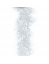 Boa de plumas de color blanco para jóvenes y adultos, complemento para carnaval, halloween, fiestas, celebraciones. Longitud: 18