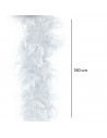 Boa de plumas de color blanco para jóvenes y adultos, complemento para carnaval, halloween, fiestas, celebraciones. Longitud: 18