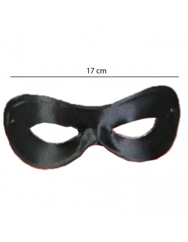 Antifaz de pierrot de color negro para jóvenes y adultos, complemento para carnaval, halloween, fiestas, celebraciones. 6,5 x 17