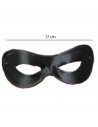 Antifaz de pierrot de color negro para jóvenes y adultos, complemento para carnaval, halloween, fiestas, celebraciones. 6,5 x 17
