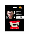 Dientes de vampiro de plástico para jóvenes y adultos, complemento para carnaval, halloween, fiestas, celebraciones. 6 x 7 x 3 c