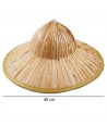 Sombrero chino de paja vietnamita para jóvenes y adultos, complemento para carnaval, halloween, fiestas, celebraciones. 20 x 40