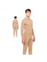 Mono maillot de color baige para jovenes y adultos para carnaval, halloween, fiestas, celebraciones. Talla L