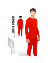 Mono maillot de color rojo para jovenes y adultos para carnaval, halloween, fiestas, celebraciones. Talla L