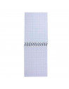 Pack de 10 cuadernos cuadriculados 12º con espiral superior 12 x 8,5 cm. Libretas apuntes, blocs de notas con anilla superior, 8