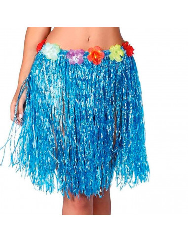 Falda hawaiana a tiras color aleatorio para los infantes de la casa para carnaval, halloween, fiestas, celebraciones. 60 cm