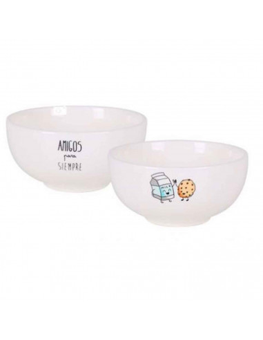 Bol de cerámica surtido, bol, tazón para desayuno, sopa, aperitivos, diseño clásico, resistente, apto para lavavajillas y microo