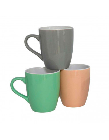 Taza de cerámica, tazón desayuno, café, infusiones, diseño clásico, resistente y duradera, apta para lavavajillas y microondas,