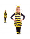 Disfraz de abeja color amarillo y negro para niños de 5 a 6 años para las fiestas carnavales, halloween, fiestas, celebraciones.