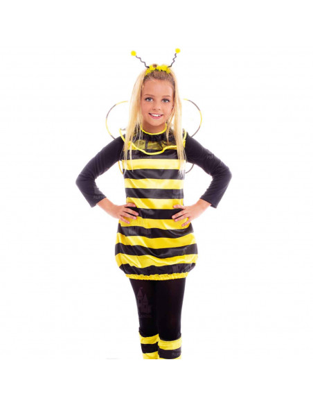 Disfraz de abeja color amarillo y negro para niños de 3 a 4 años para las fiestas carnavales, halloween, fiestas, celebraciones. Disfraz de abeja color amarillo y negro para niños de 3 a 4 años para las fiestas carnavales, halloween, fiestas, celebraciones.