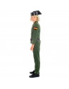 Disfraz de guardia civil color verde para niños de 7 a 9 años para las fiestas carnavales, halloween, fiestas, celebraciones.