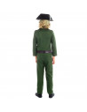 Disfraz de guardia civil color verde para niños de 7 a 9 años para las fiestas carnavales, halloween, fiestas, celebraciones.