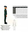Disfraz de guardia civil color verde para niños de 7 a 9 años para las fiestas carnavales, halloween, fiestas, celebraciones.