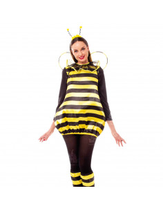 Disfraz de abeja, fibra sintética, incluye vestido, diadema, alas calentadores, accesorios no incluidos, carnaval halloween, adu