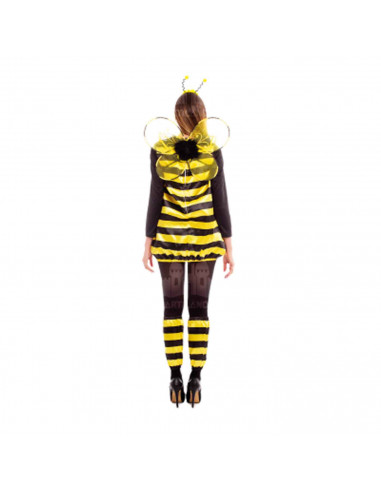 Disfraz de abeja, fibra sintética, incluye vestido, diadema, alas calentadores, accesorios no incluidos, carnaval halloween, adu