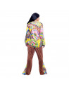 Disfraz de hippie boy, fibra sintética, incluye camiseta y pantalón, accesorios no incluidos, carnaval halloween, adulto, talla