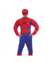 Disfraz Spider héroe de fibra sintética, incluye mono y mascará, accesorios no incluidos, carnaval halloween, adulto, talla L