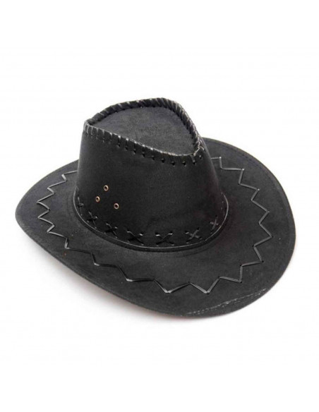 Sombrero de vaquero color negro para jóvenes y adultos para carnaval, halloween, fiestas y celebraciones. 13 x 33,5 x 37 cm Sombrero de vaquero color negro para jóvenes y adultos para carnaval, halloween, fiestas y celebraciones. 13 x 33,5 x 37 cm