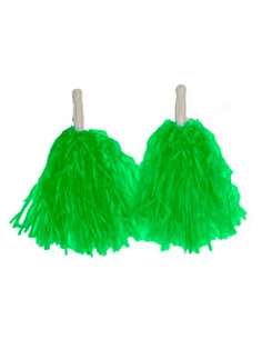 Pompón de color verde para jóvenes y adultos, complemento para carnaval, Halloween, fiestas de cumpleaños, celebraciones.
34 x