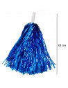 Pompón de color azul para jóvenes y adultos, complemento para carnaval, halloween, fiestas de cumpleaños, celebraciones.
34 x 2