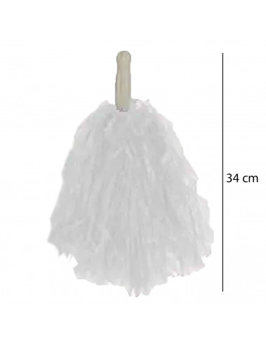 Pompón de color blanco para jóvenes y adultos, complemento para carnaval, Halloween, fiestas de cumpleaños, celebraciones.
34 x