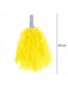Pompón de color amarillo para jóvenes y adultos, complemento para carnaval, Halloween, fiestas de cumpleaños, celebraciones.
34