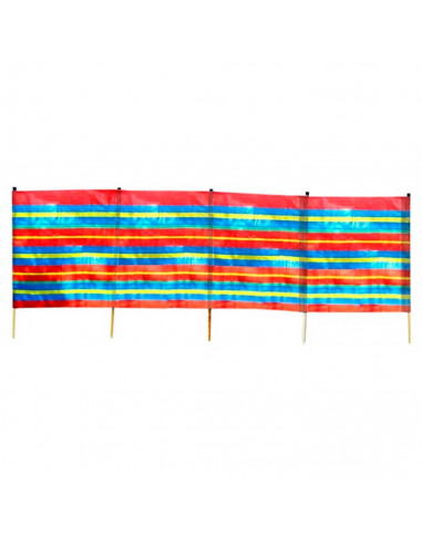 Solmar - Paravientos para playa 400 x 120 cm. Protector de viento de rafia 4 paneles, playa, acampada, camping y jardín