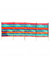 Solmar - Paravientos para playa 400 x 120 cm. Protector de viento de rafia 4 paneles, playa, acampada, camping y jardín