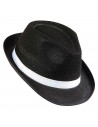 sombrero fedora de color negro para jóvenes y adultos para carnaval, halloween, fiestas y celebraciones. 15 x 23 x 28 cm