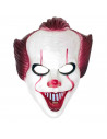 Máscara de payaso rojo para jóvenes y adultos, complementos de disfraces para carnaval, Halloween u otras celebraciones. 29 x 23