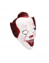 Máscara de payaso rojo para jóvenes y adultos, complementos de disfraces para carnaval, Halloween u otras celebraciones. 29 x 23