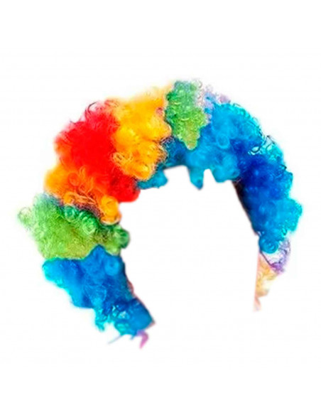 Peluca multicolor de payaso para jóvenes y adultos, complemetos de disfraces para carnaval, halloween u otras celebraciones. 29 Peluca multicolor de payaso para jóvenes y adultos, complemetos de disfraces para carnaval, halloween u otras celebraciones. 29