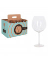 Set de 6 copas de vino 72 cl XXL. Pack, juego copas de cristal, borde fino, tallo largo para una degustación ideal en casa, rest