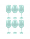 Set de 6 copas de vino 73 cl XXL. Pack, juego copas de cristal, borde fino, tallo largo para una degustación ideal en casa, rest