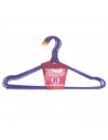 Pamex - Pack 8 perchas de metal forrado 42 x 20,5 cm, color surtido. Juego de perchas para ropa, pantalones, abrigos, trajes, ca