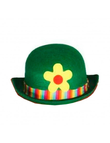 Clásico sombrero bombín de payaso de fieltro para jóvenes y adultos para carnaval, halloween y celebraciones. Tamaño 14 x 24 x 3 Clásico sombrero bombín de payaso de fieltro para jóvenes y adultos para carnaval, halloween y celebraciones. Tamaño 14 x 24 x 3