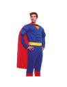Disfraz de superhéroe, fibra sintética, incluye mono, capa y cinturón, accesorios no incluidos, carnaval halloween, adulto, tall