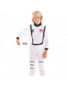 Disfraz de astronauta infantil, fibra sintética, incluye mono y arnés, carnaval, halloween, cosplay, fiestas, niños, blanco (3-4