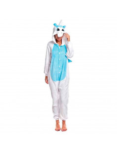 Disfraz, pijama unicornio de fibra sintética, incluye mono con capucha, carnaval, halloween, cosplay, fiestas, adulto unisex, bl