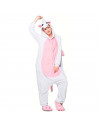 Tradineur - Disfraz de unicornio, pijama, fibra sintética, incluye mono con capucha, carnaval, Halloween, cosplay, fiestas, adul