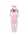 Tradineur - Disfraz de unicornio, pijama, fibra sintética, incluye mono con capucha, carnaval, Halloween, cosplay, fiestas, adul