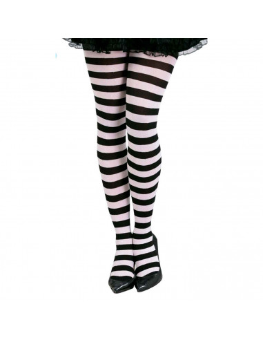 Medias de payaso a rayas color blanco y negro para jóvenes y adultos, complemetos de disfraces para carnaval, halloween u otras