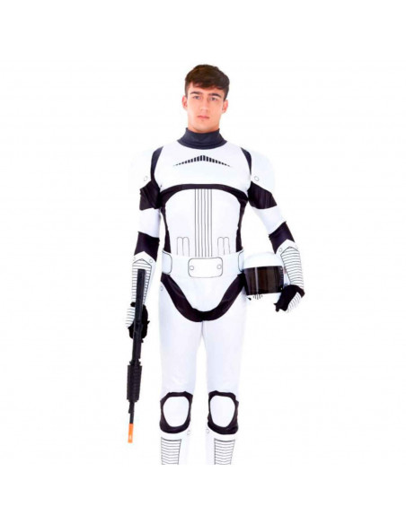Disfraz soldado imperial de fibra sintética, incluye mono y mascará, accesorios no incluidos, carnaval halloween, adulto, talla Disfraz soldado imperial de fibra sintética, incluye mono y mascará, accesorios no incluidos, carnaval halloween, adulto, talla