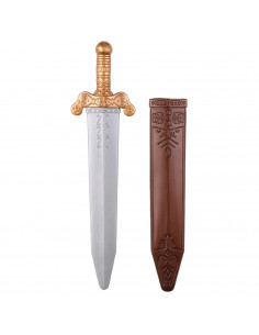 Tradineur - Espada romana de plástico de 50 cm para jóvenes y adultos, complementos para carnaval, halloween y celebraciones - 4