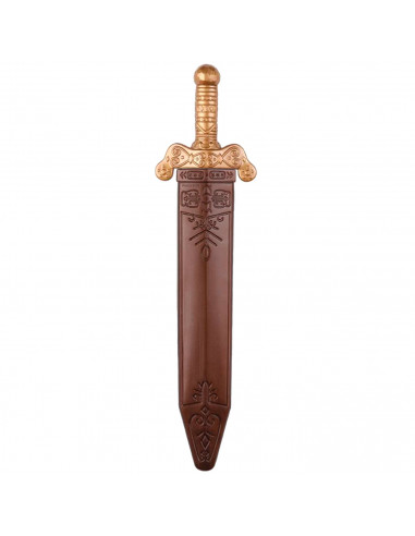 Tradineur - Espada romana de plástico de 50 cm para jóvenes y adultos, complementos para carnaval, halloween y celebraciones - 4