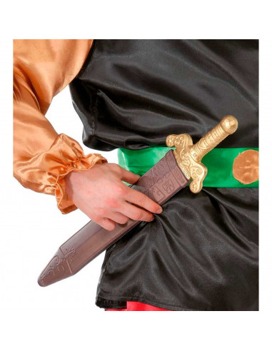 Tradineur - Espada romana de plástico de 50 cm para jóvenes y adultos, complementos para carnaval, halloween y celebraciones - 4