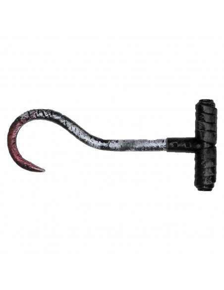 Garfio de asesino de color negro para jóvenes y adulto, complementos para carnaval, halloween y celebraciones. 33 x 14 x 3 cm Garfio de asesino de color negro para jóvenes y adulto, complementos para carnaval, halloween y celebraciones. 33 x 14 x 3 cm