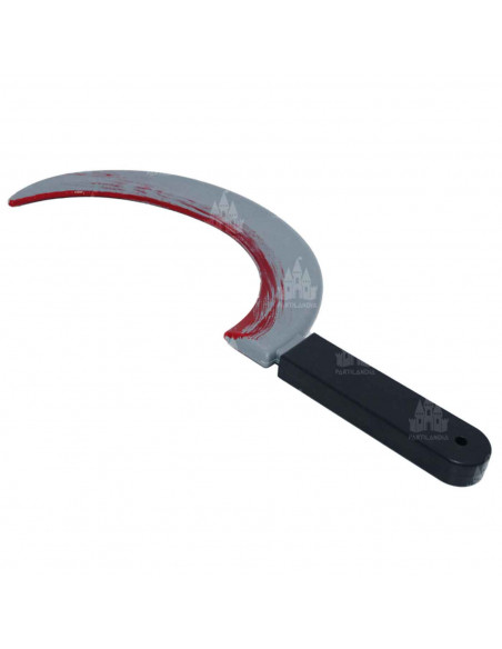 Hoz de asesino color gris para jóvenes y adulto, complementos para carnaval, halloween y celebraciones. 47 x 16 x 2 cm Hoz de asesino color gris para jóvenes y adulto, complementos para carnaval, halloween y celebraciones. 47 x 16 x 2 cm