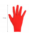 Tradineur - Guantes cortos de niño para disfraz, 100% poliéster, accesorio de carnaval, halloween, cosplay, fiestas, cumpleaños